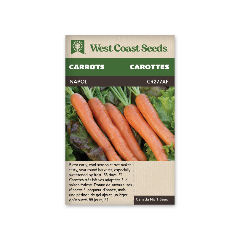 WCS ORGANIC SEED- CARROTS NAPOLI