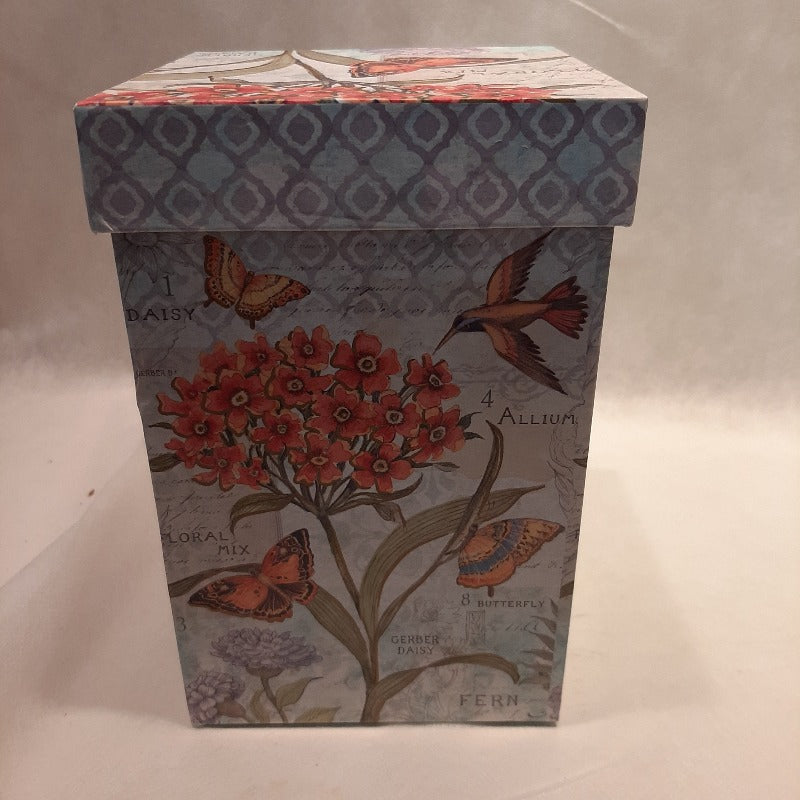 Tasse de voyage en céramique à motif floral/papillons