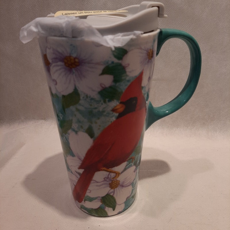 Tasse à latte en céramique Trio d'oiseaux