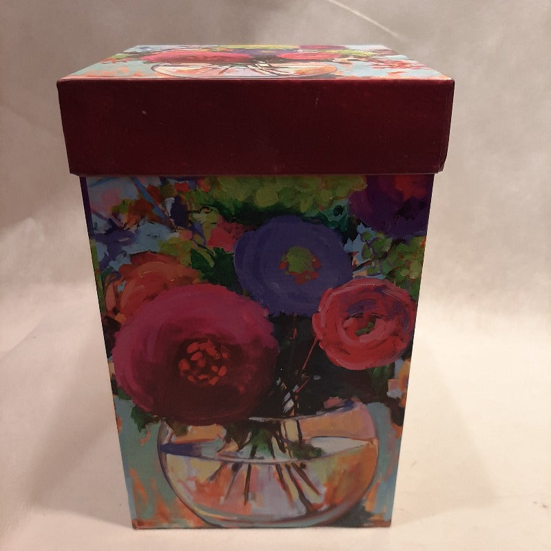 Tasse de voyage en céramique à fleurs