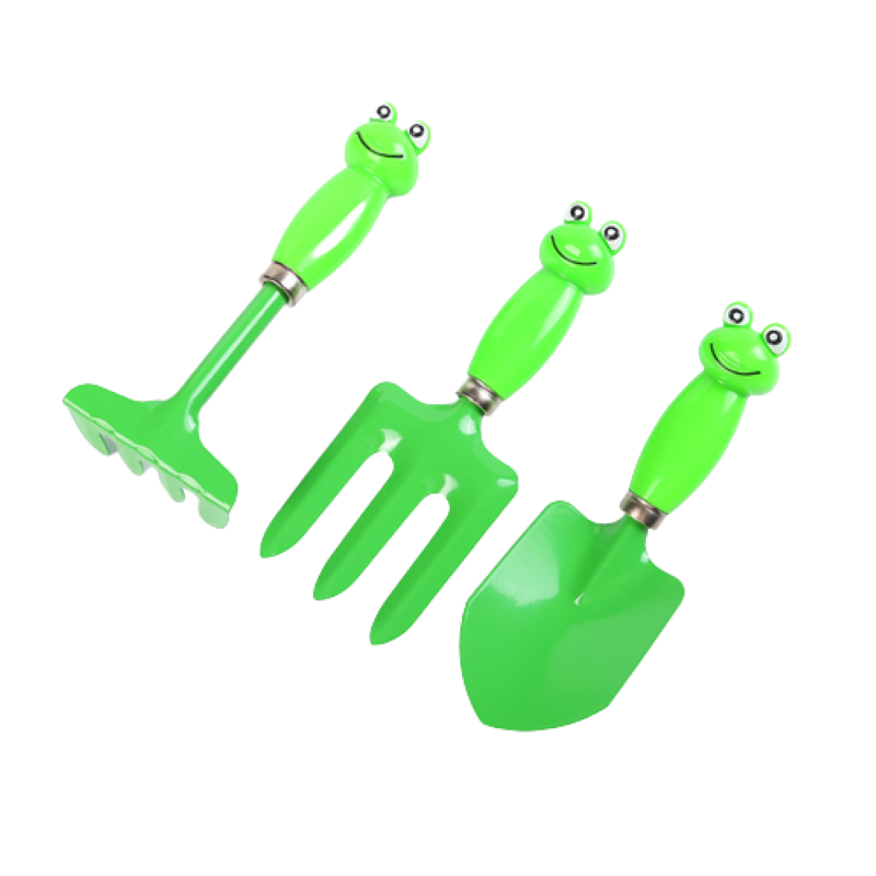 Kids Gardening Set 3 Piece - Froggie Handles