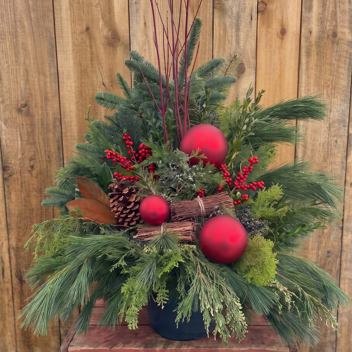 Atelier de création de jardinières de Noël « Merveilles des bois » le 22 novembre à 11 h