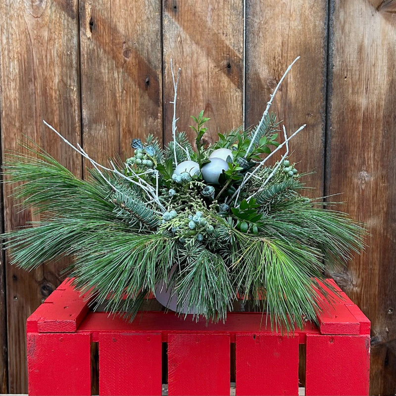 CENTRE DE TABLE EN VAPORISATEUR D'ARGENT