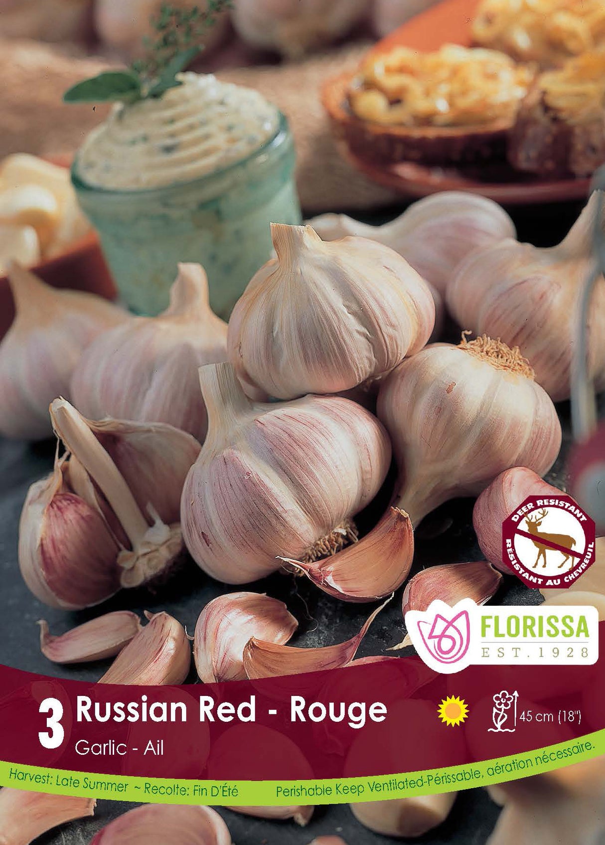 GARLIC RUSSIAN RED PKG 3