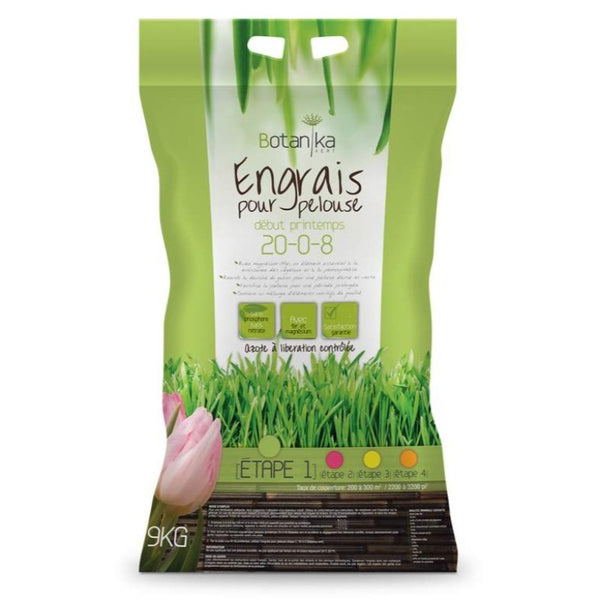 BOTANIKA Early Spring Lawn Fertilizer 20-0-8 9kg