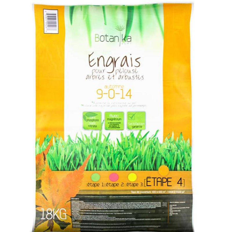 BOTANIKA FALL LAWN FERTILIZER 18KG – Knippel Garden Centre