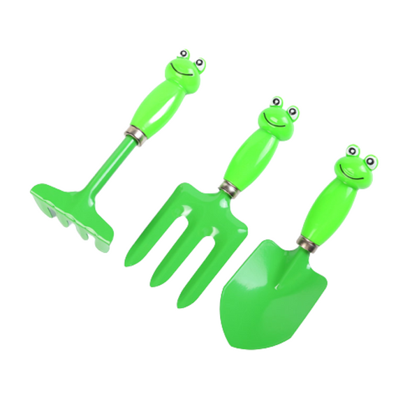 Kids Gardening Set 3 Piece  - Froggie Handles