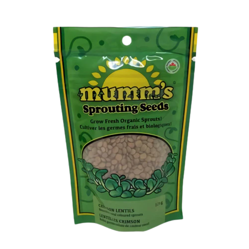 Mumm's Sprouting Seeds- Crimson Lentils 125g