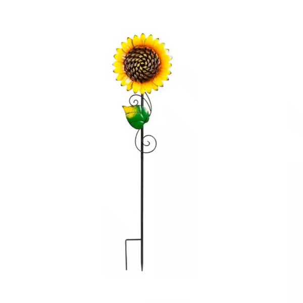 METAL GARDEN STAKE - RADIANT SUNFLOWER 31"