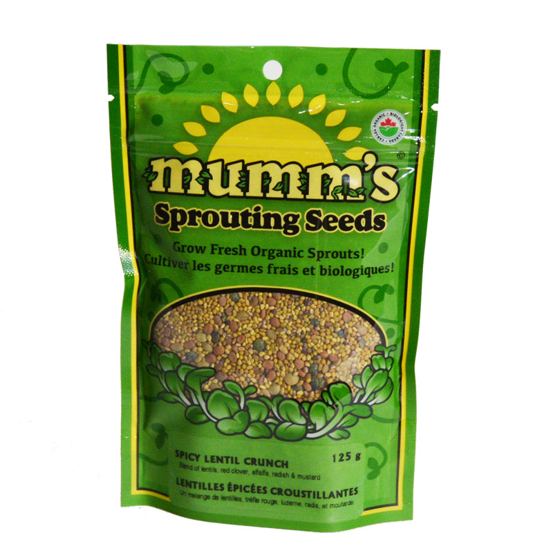 Mumm's Sprouting Seeds- Spicy Lentil Crunch