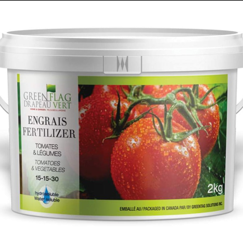 GREENFLAG TOMATO FERTILIZER BULK 15-15-30 – Knippel Garden Centre
